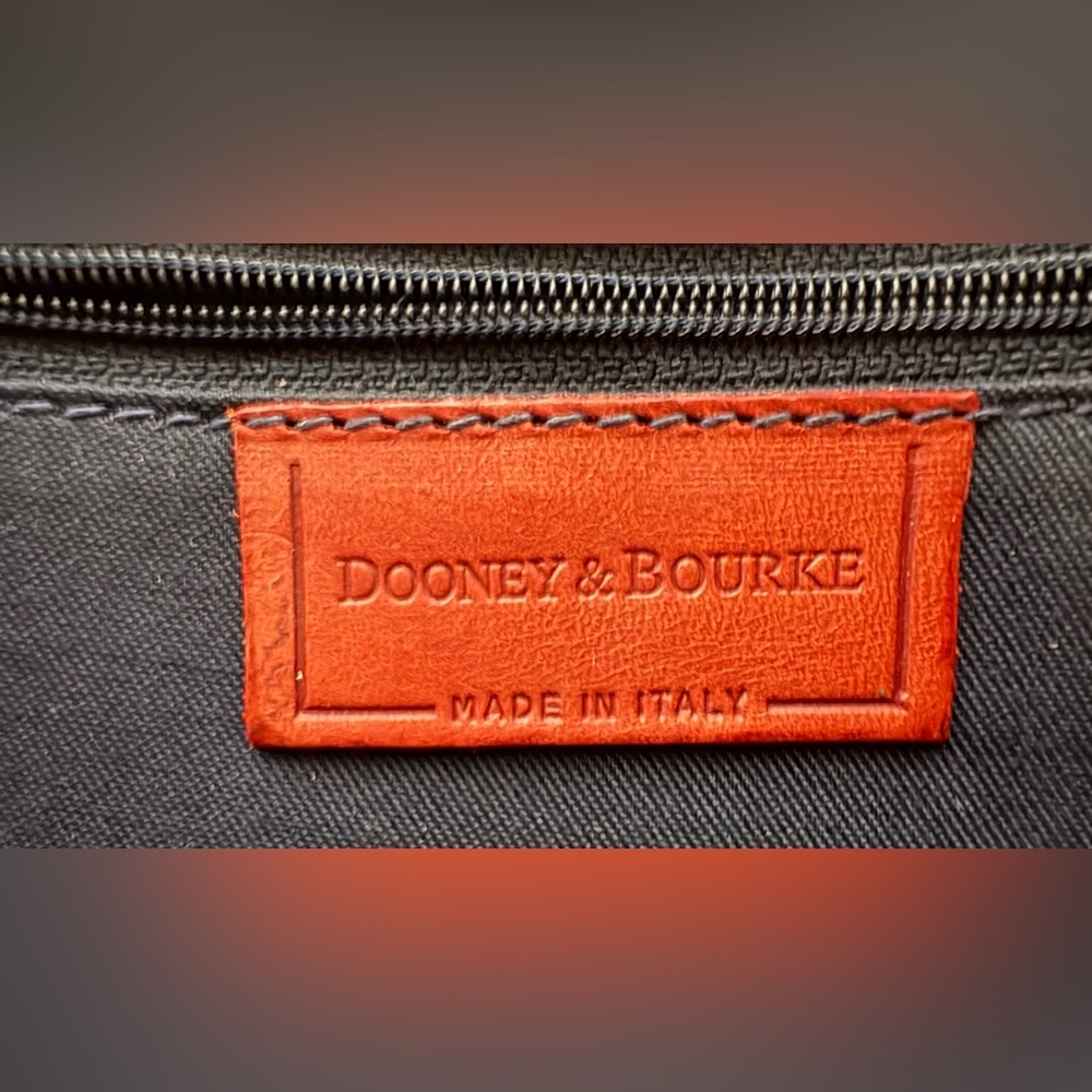 Dooney & Bourke Alto Italian Leather Briefcase Messenger Bag Red Vintage Patina - Picture 13 of 15